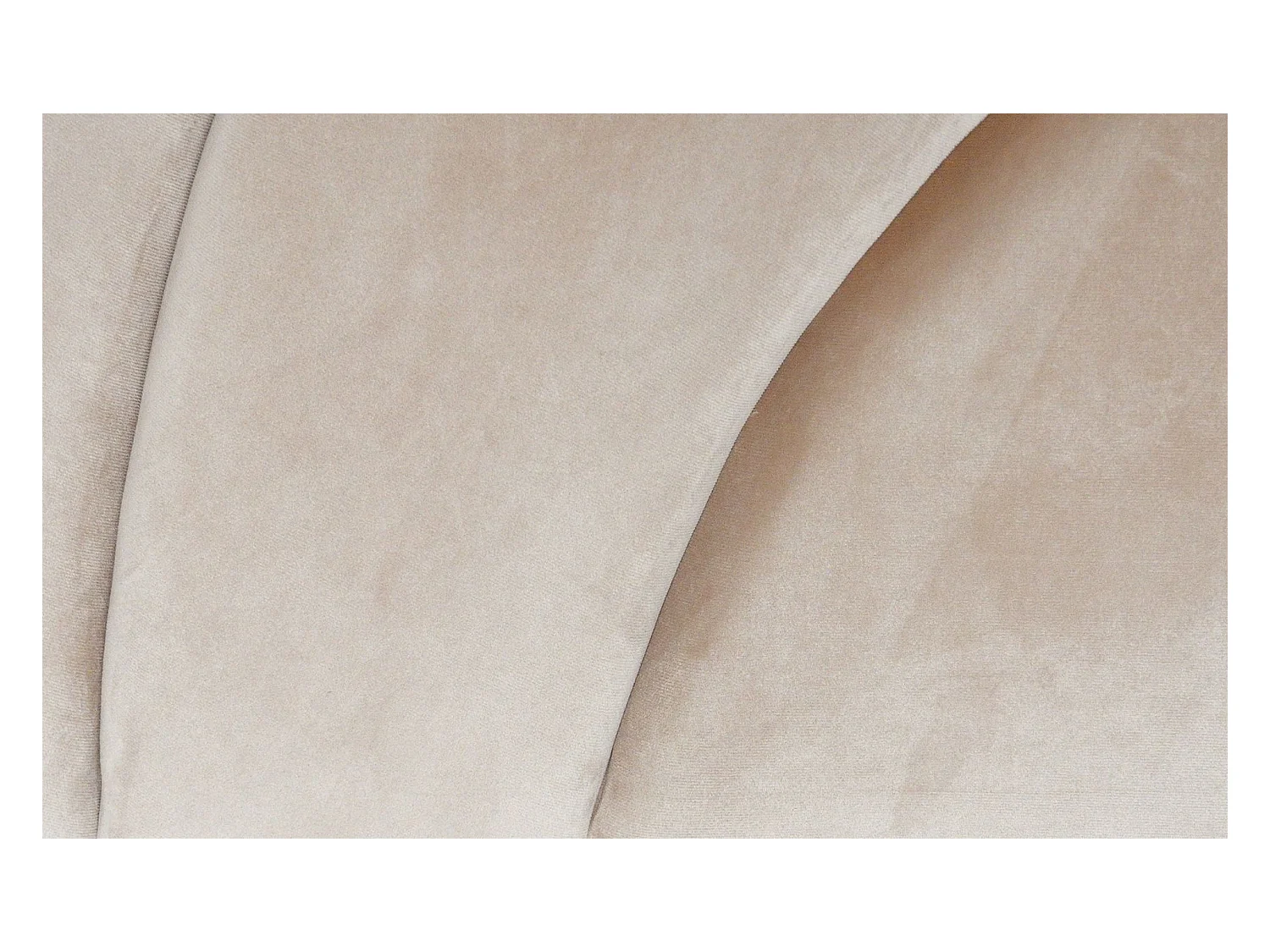 Testiera Letto in Velluto "Shelly" 160cm Taupe Design Conchiglia