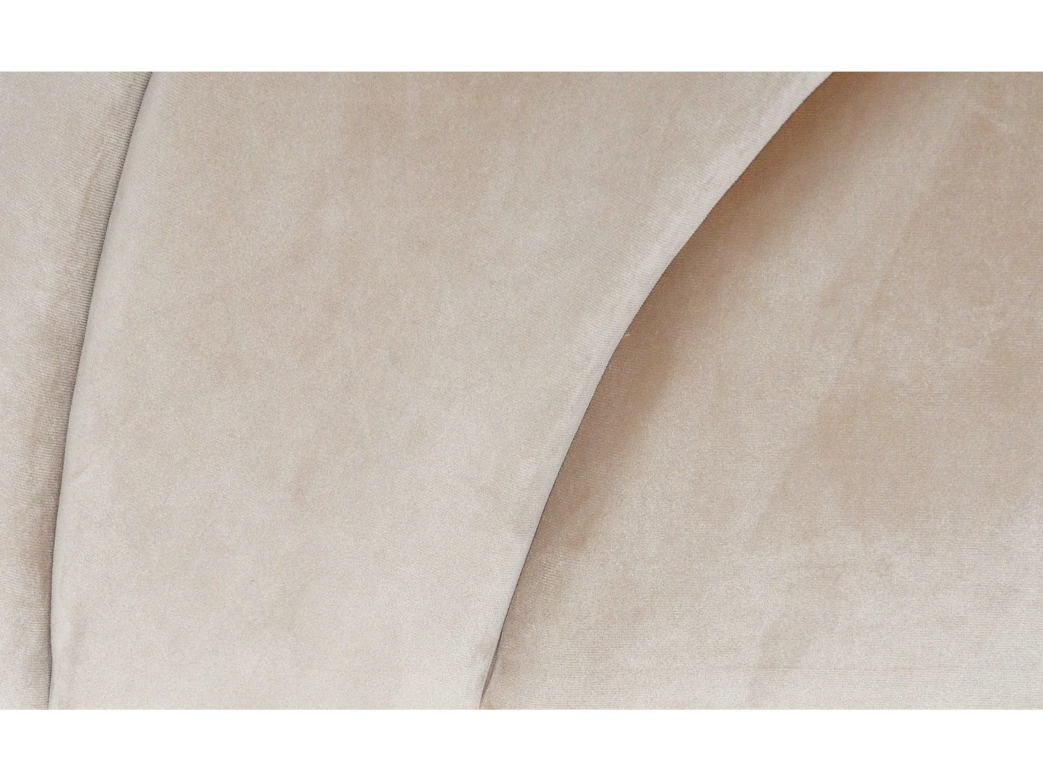 Tête de Lit en Velours "Shelly" 160cm Taupe