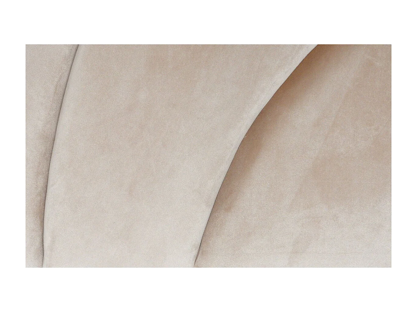 Tête de Lit en Velours "Shelly" 160cm Taupe
