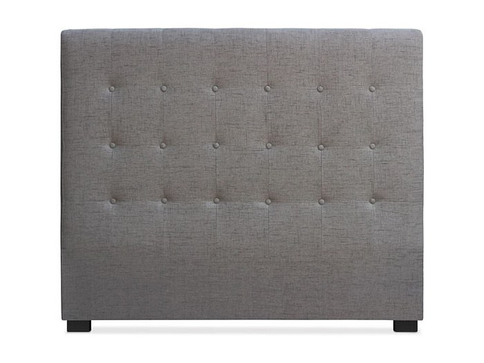 Lit 135x190cm Avec Tête De Lit Capitonnee Velours Et Sommier Kit Taupe Hauteur Totale 29cm Taupe P1470102c1470106