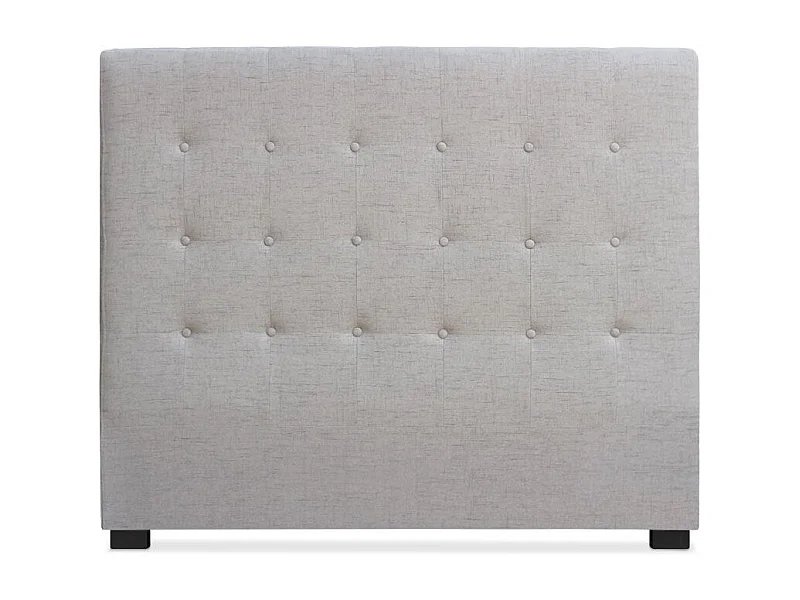 Tête de Lit Capitonnée en Tissu "Amor" 140cm Beige