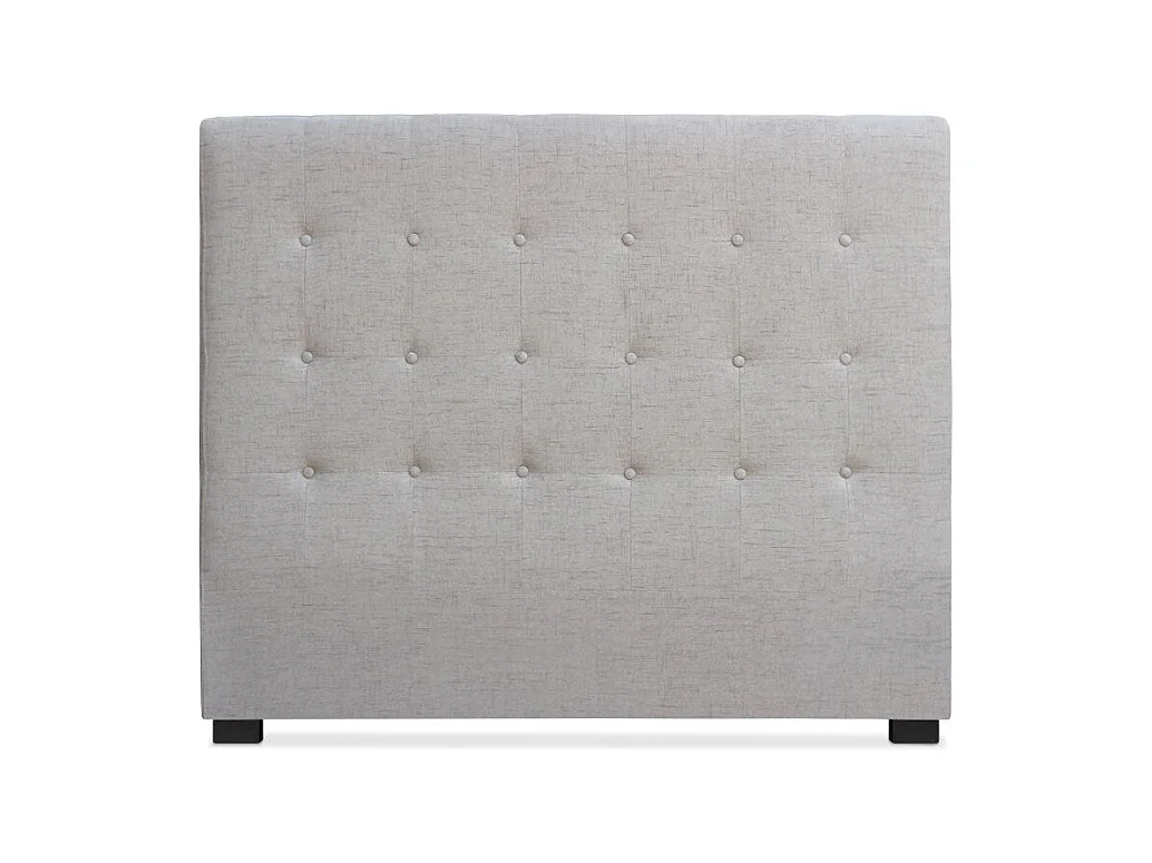 Testiera Luxor da 140 cm in tessuto beige