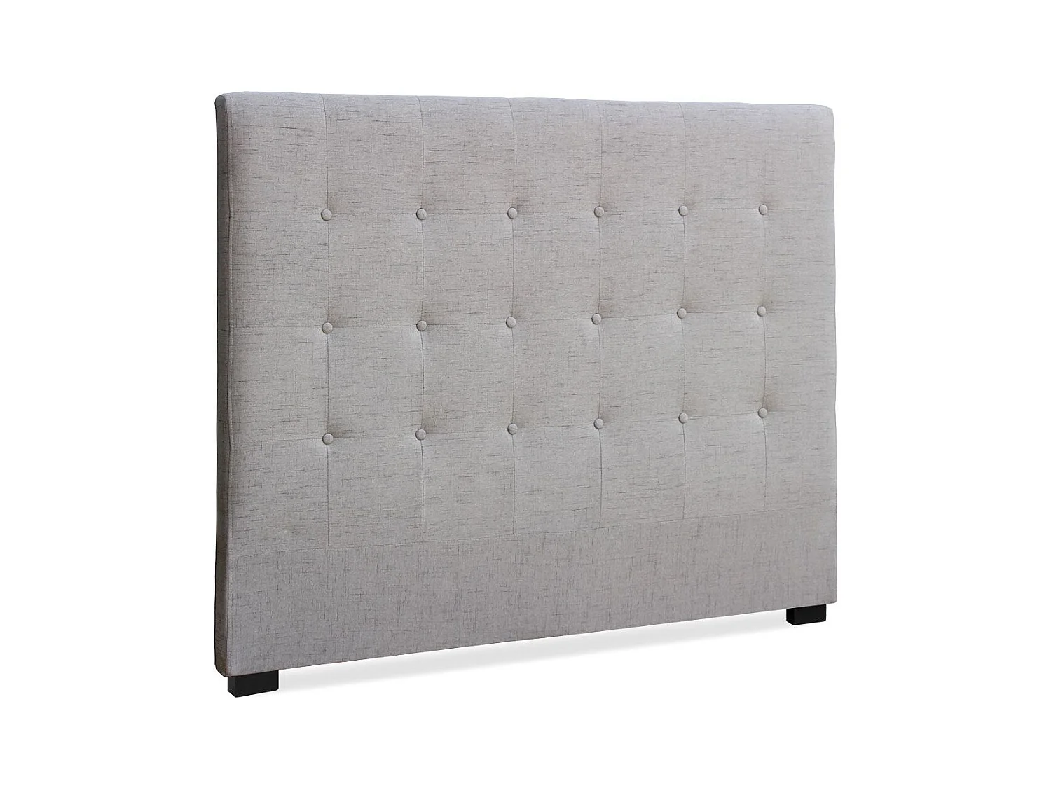 Testiera Luxor da 140 cm in tessuto beige