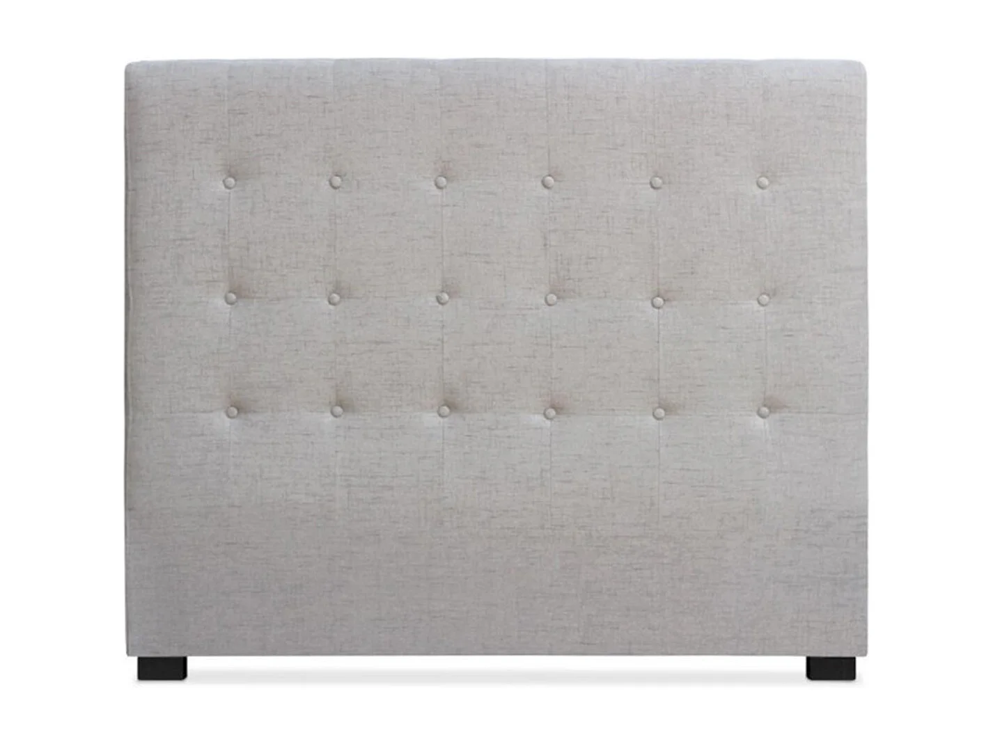 Tête de Lit Capitonnée en Tissu "Amor" 140cm Beige