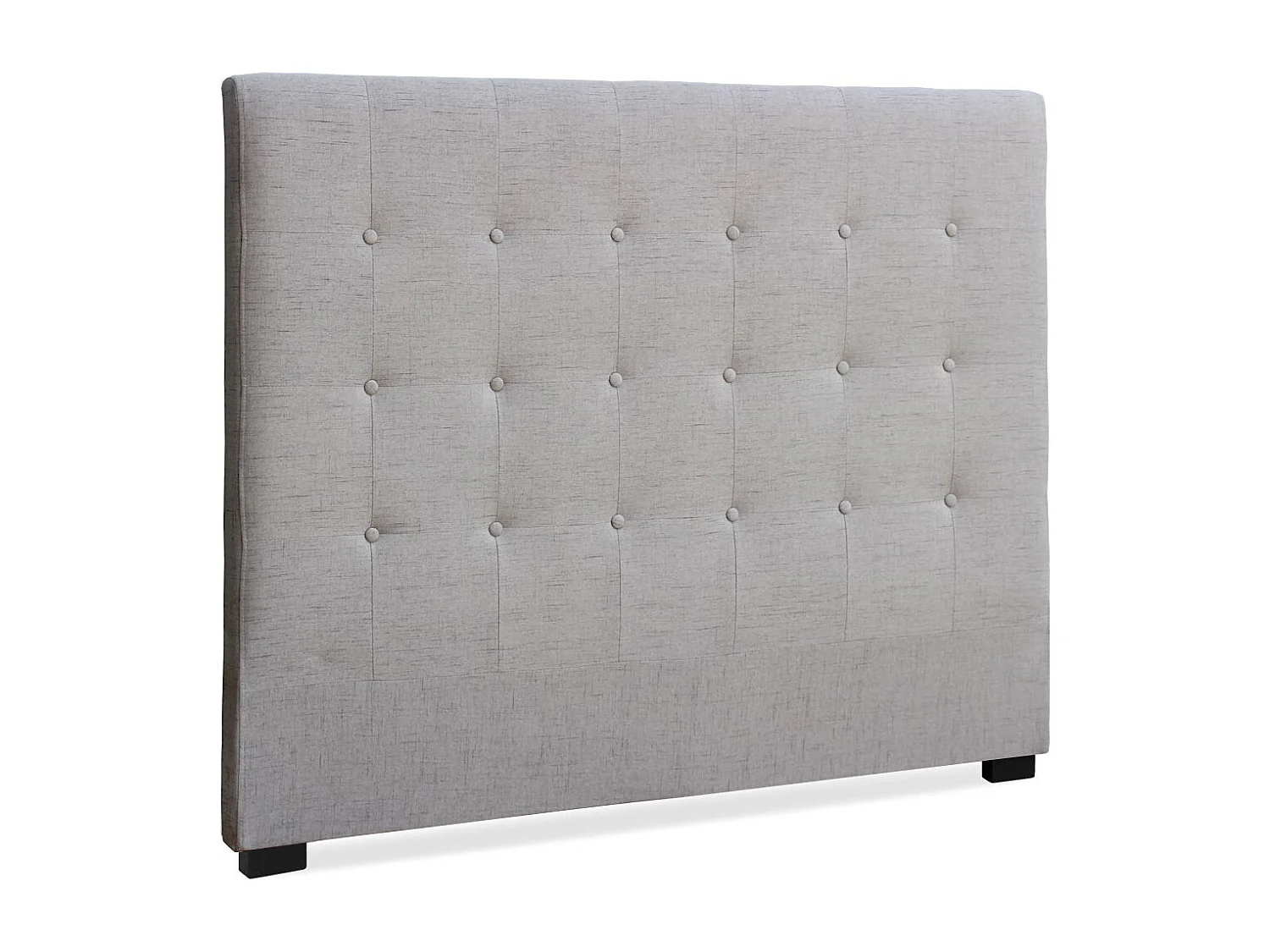 Tête de Lit Capitonnée en Tissu "Amor" 140cm Beige