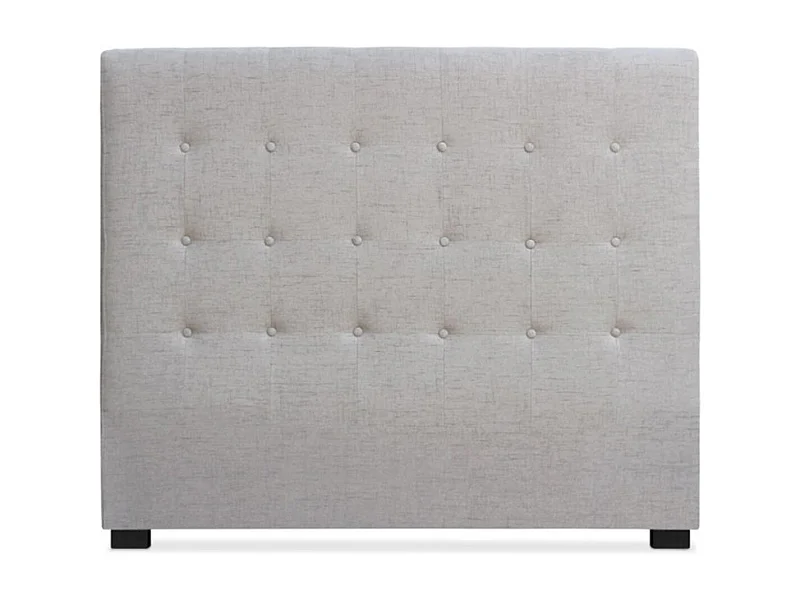 Tête de Lit Capitonnée en Tissu "Amor" 140cm Beige