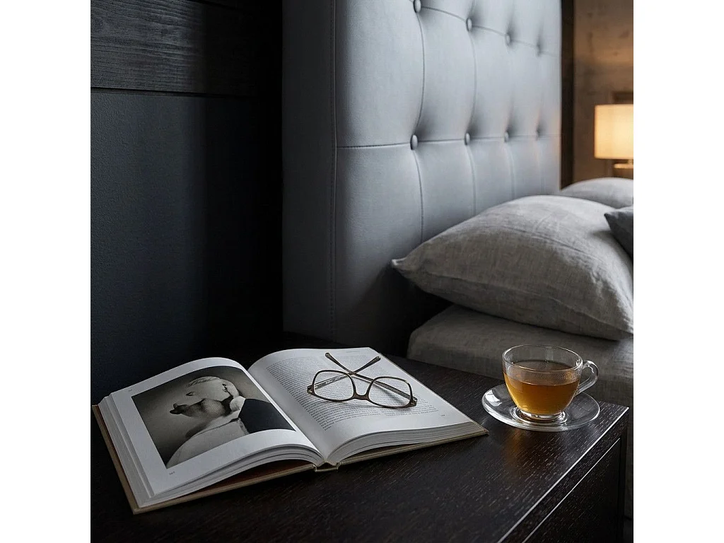Tête de Lit Capitonnée "Amor" 160cm Gris