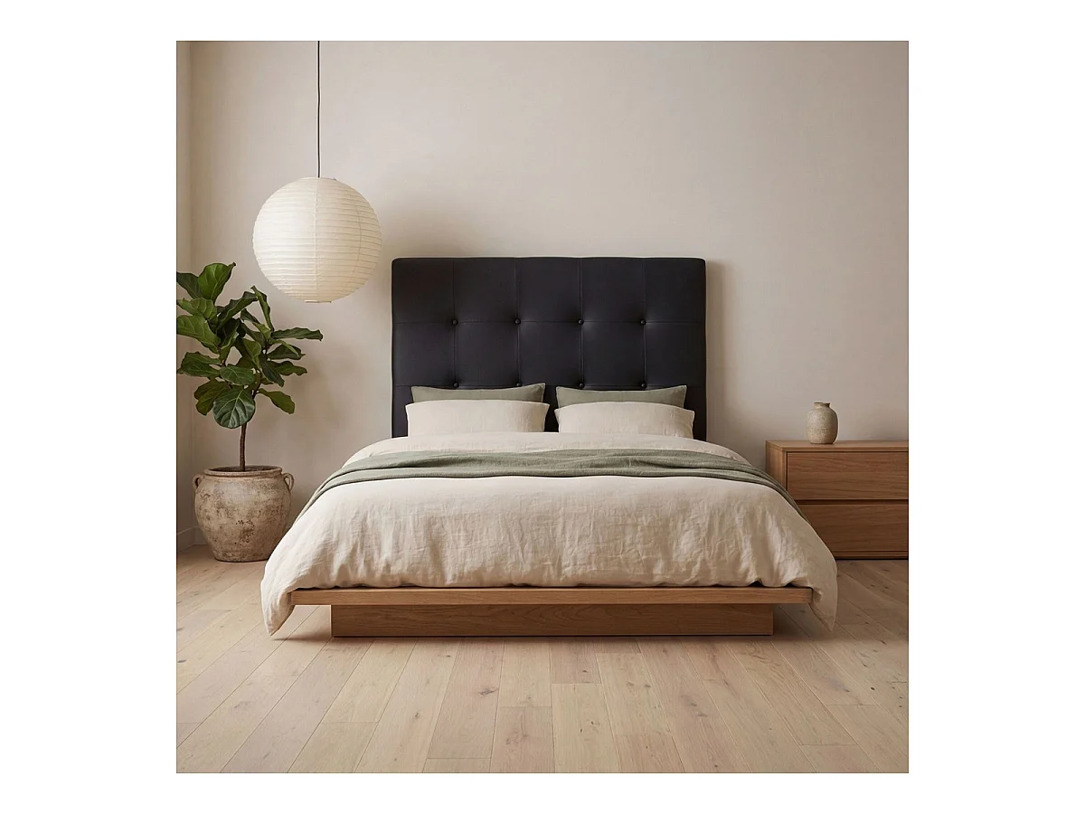 Tête de lit Luxor 90cm Noir