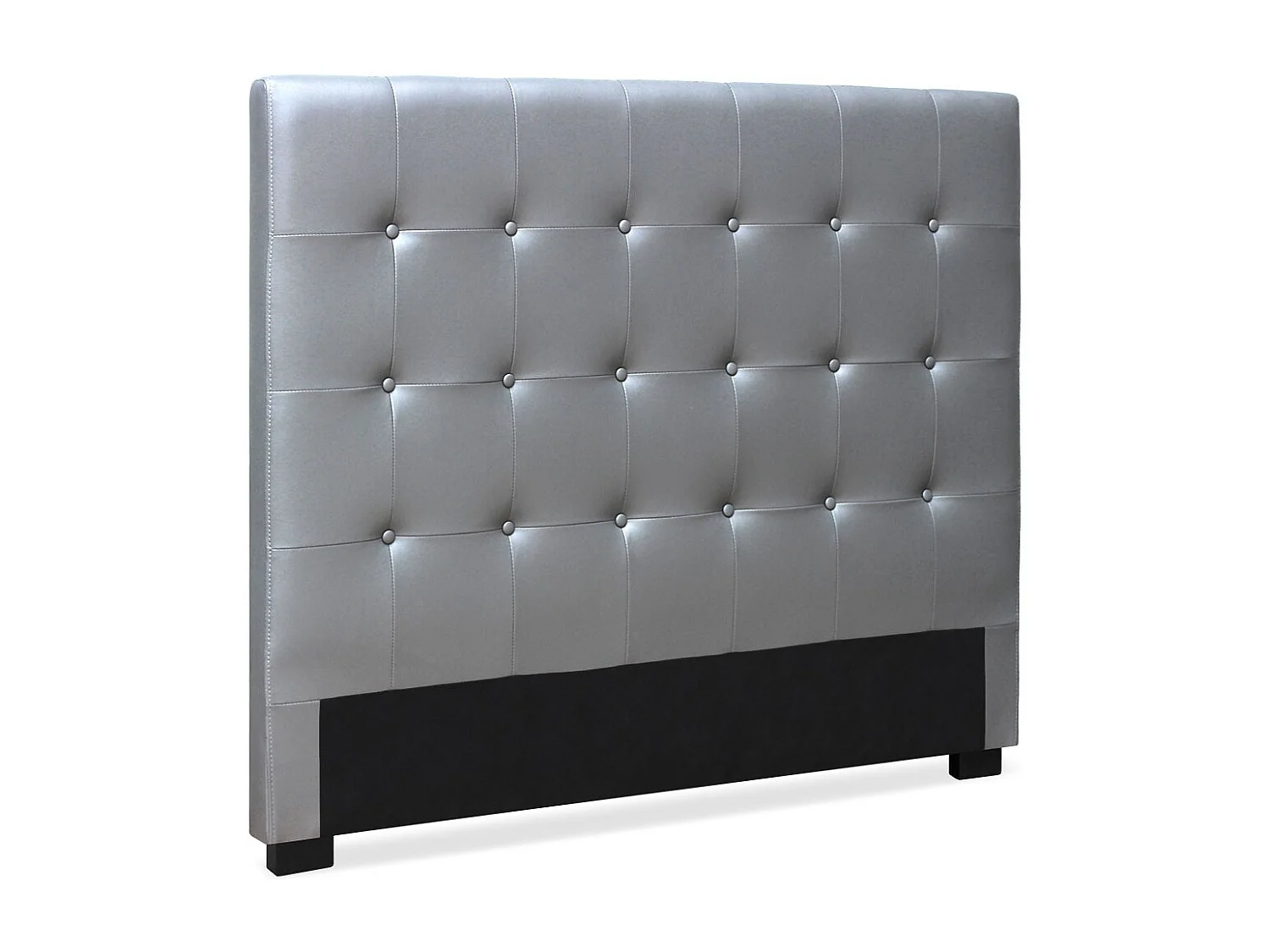 Tête de Lit Capitonnée "Amor" 160cm Argent