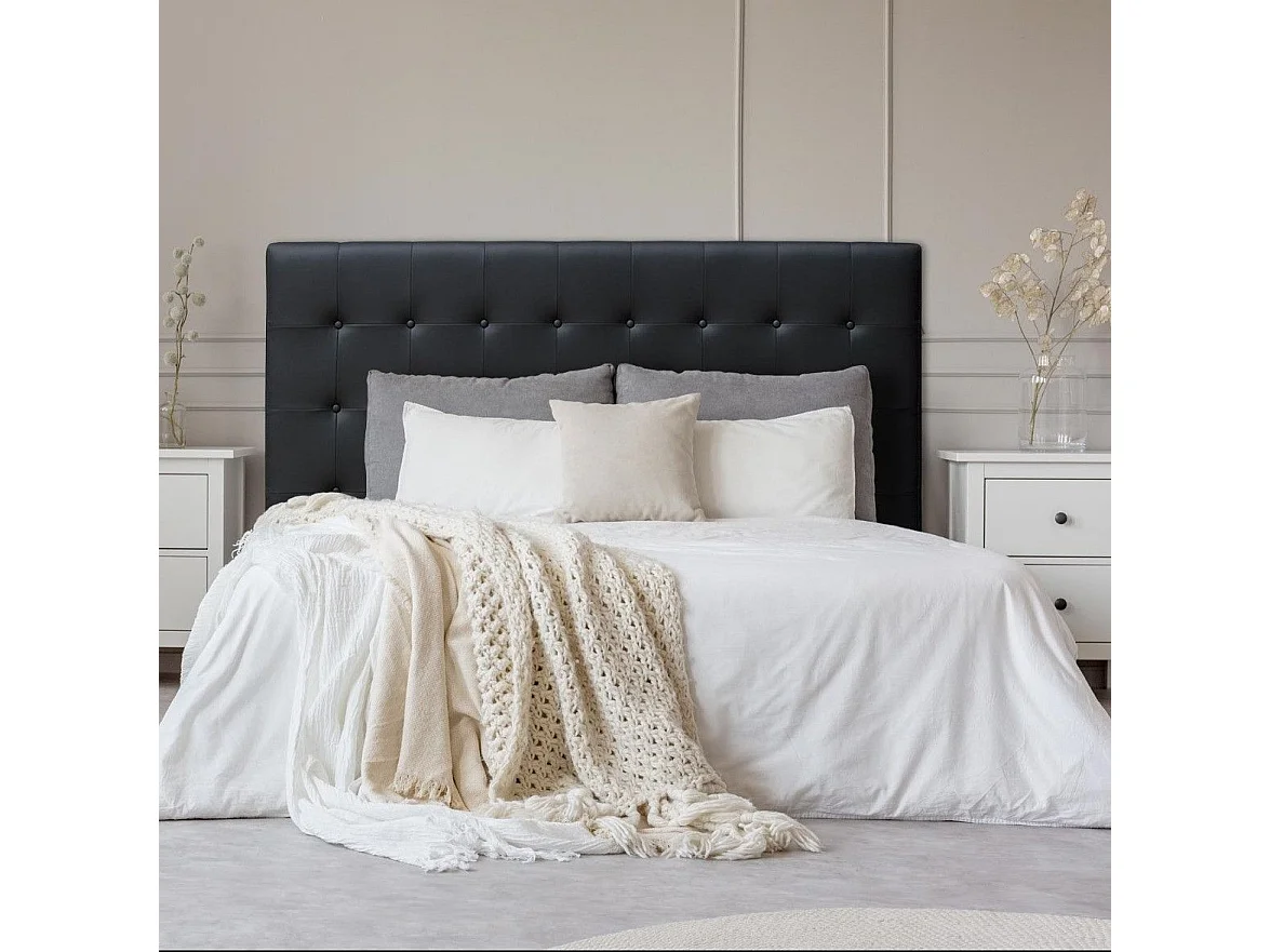 Tête de lit Luxor 180cm Noir