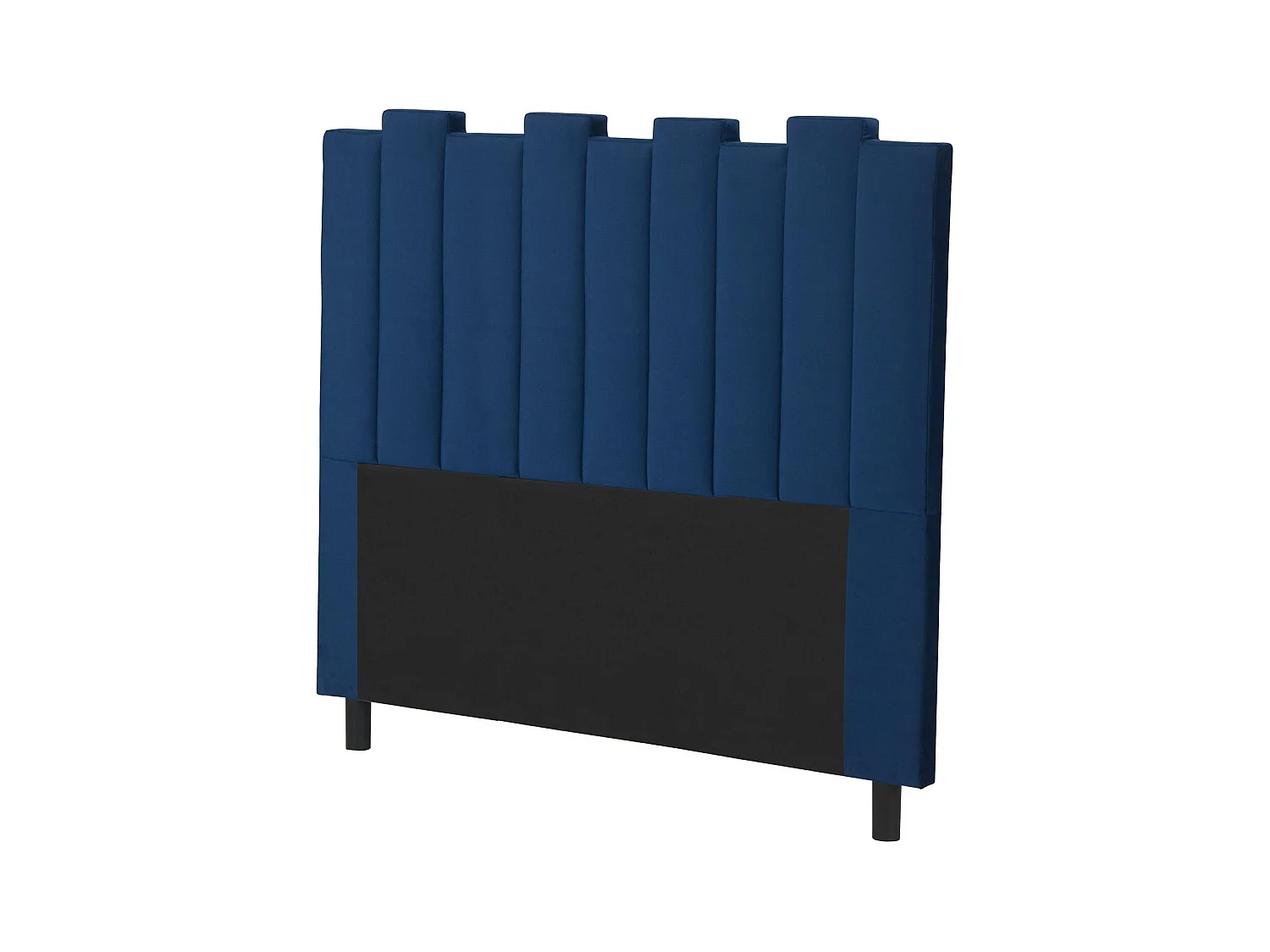 Testiera Lucky da 140 cm in velluto blu