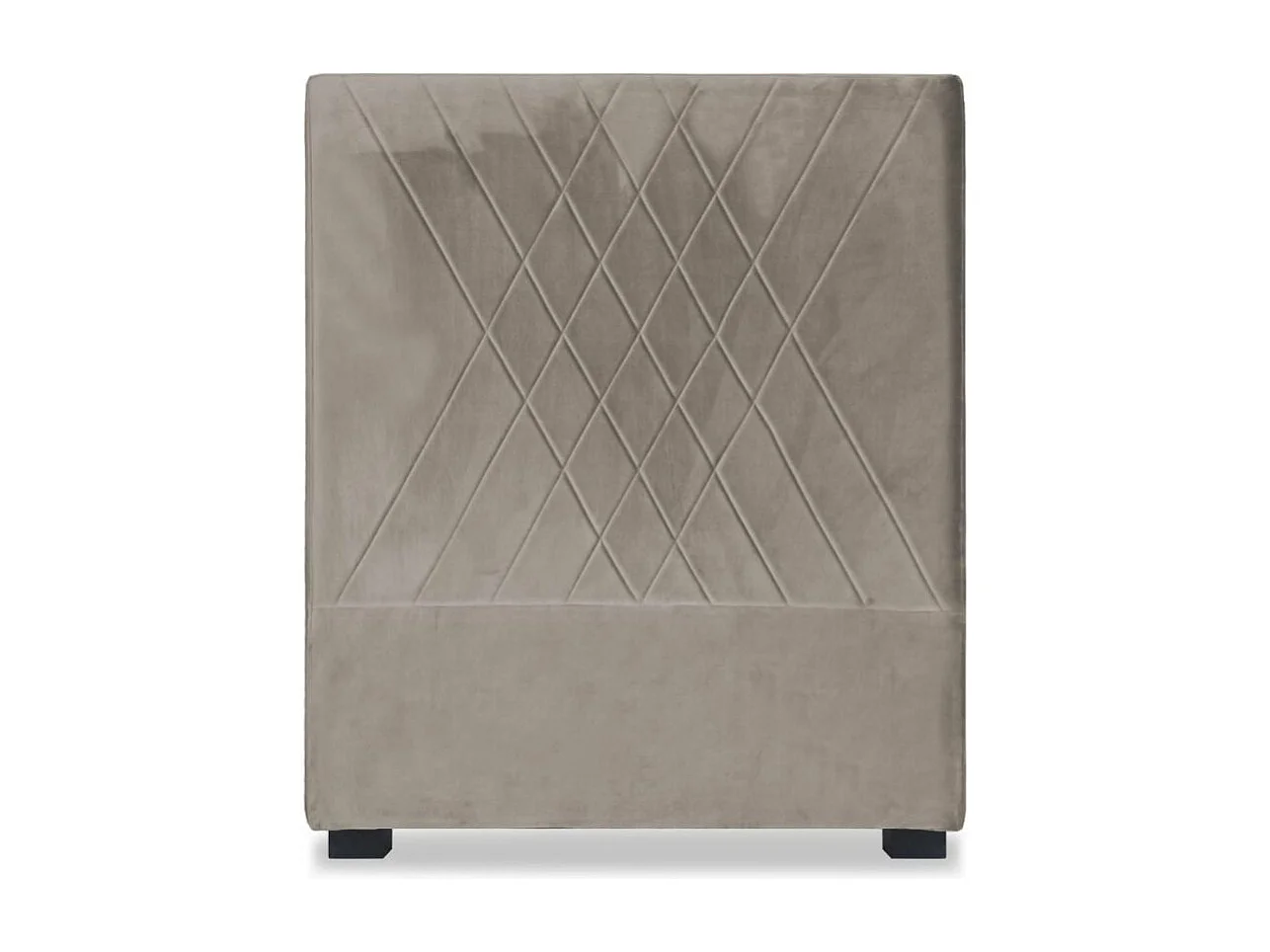 Tête de Lit en Velours "Jones" 90cm Taupe