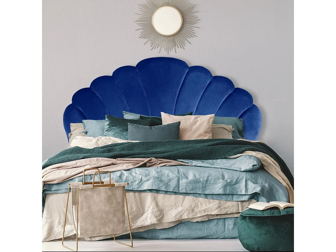 Tête de lit Mermaid 180 cm Velours Bleu