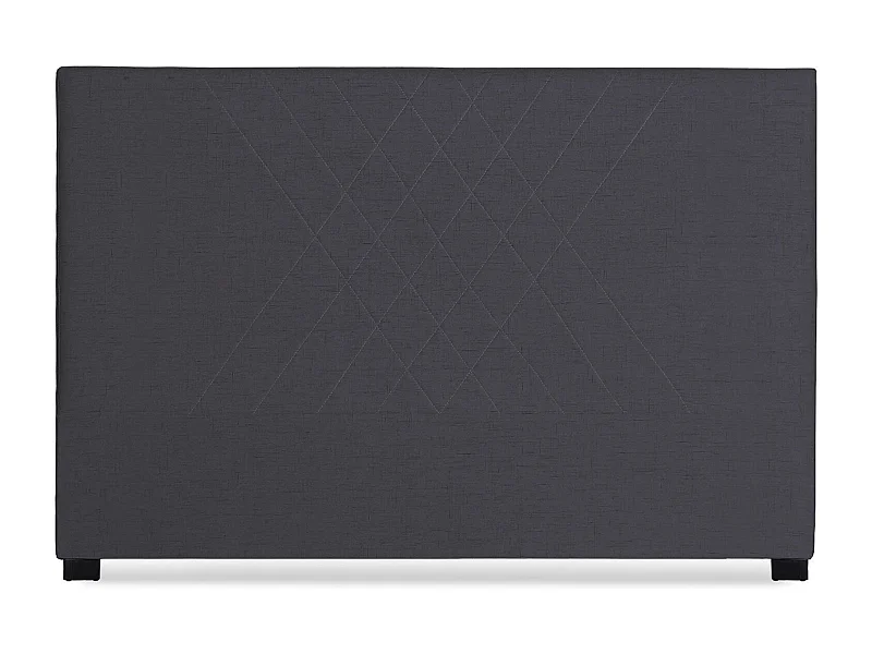 Tête de lit Diam 180cm Tissu Gris Foncé