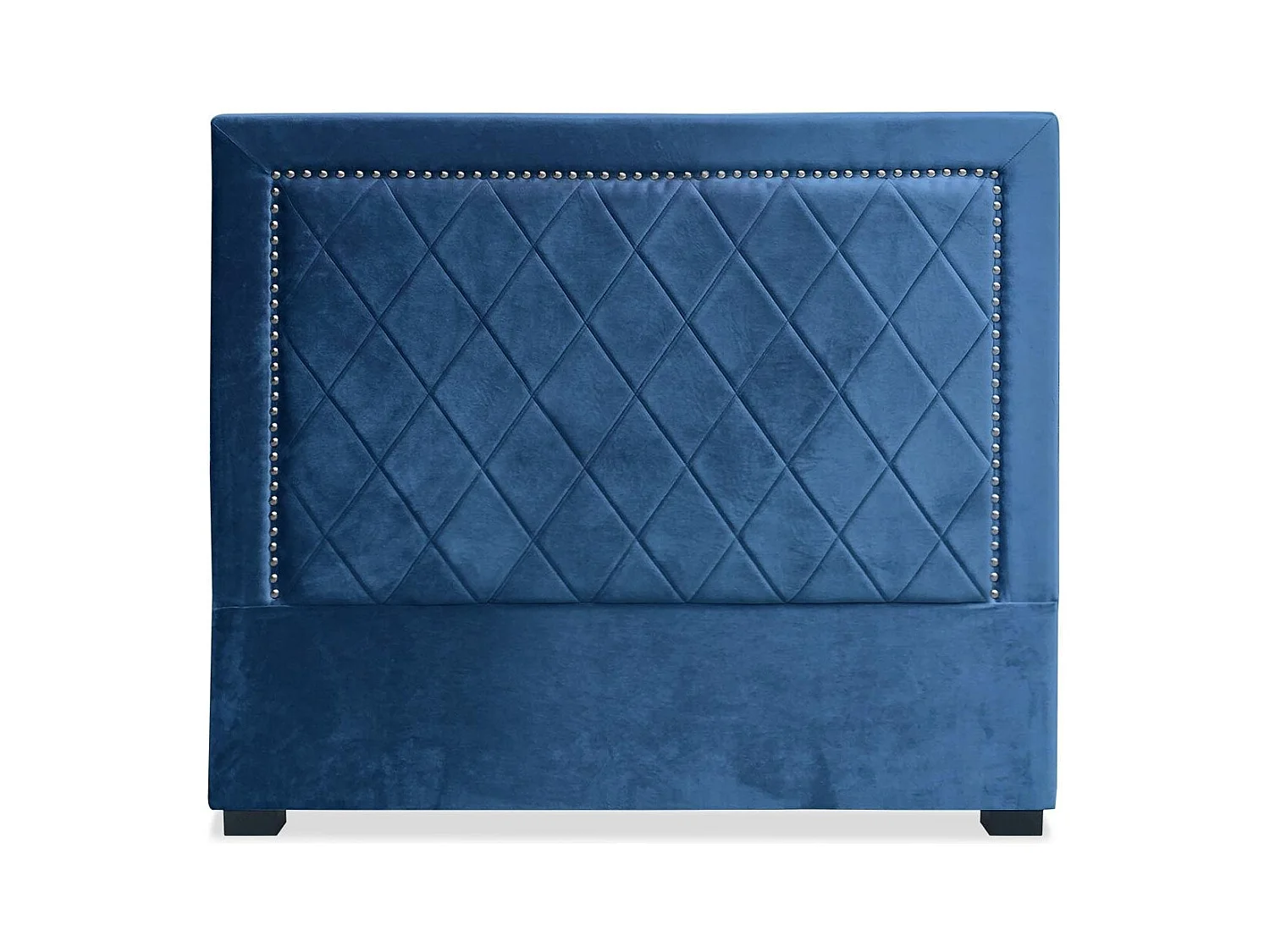 Tête de Lit Design en Velours "Sofia" 140cm Bleu