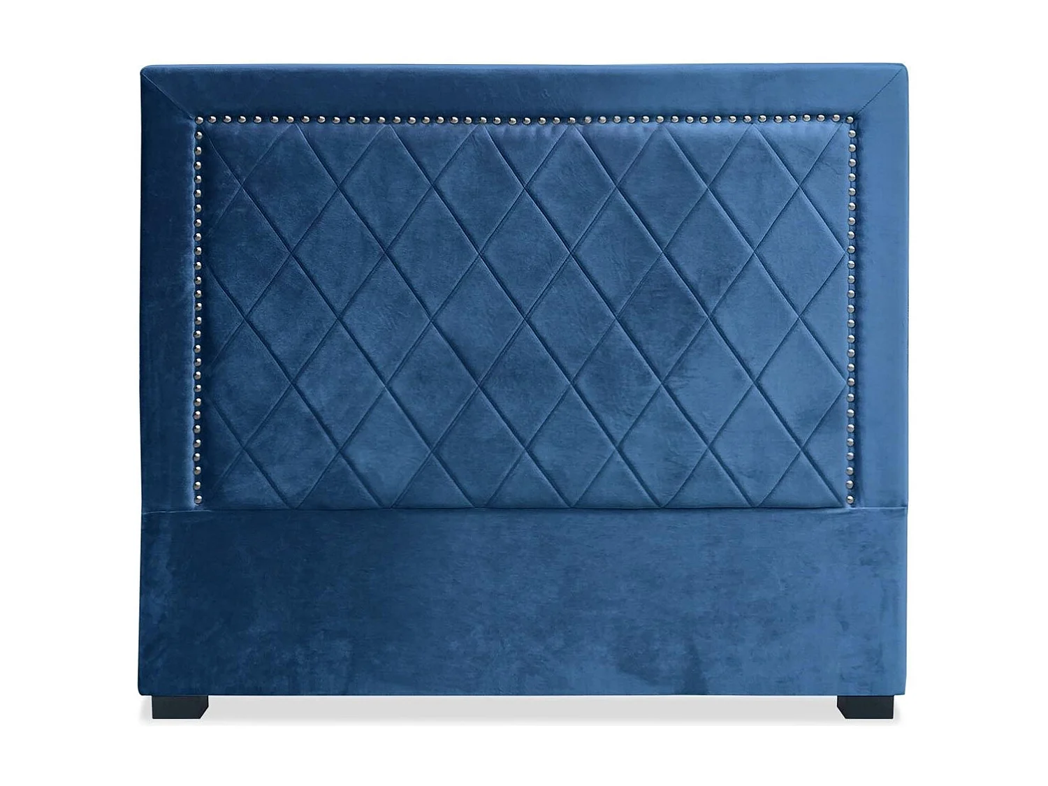 Tête de Lit Design en Velours "Sofia" 140cm Bleu