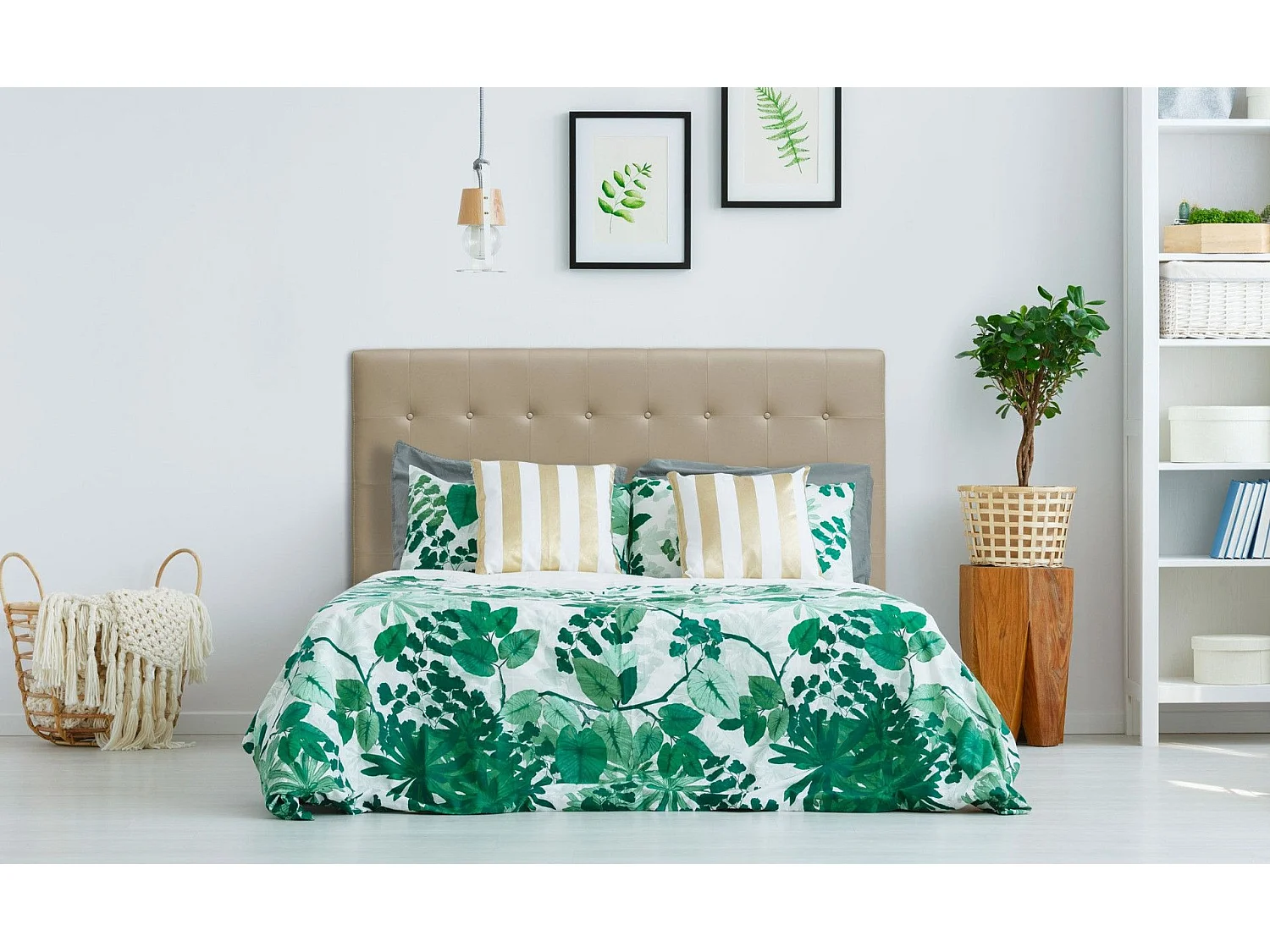 Tête de Lit Capitonnée "Amor" 180cm Taupe