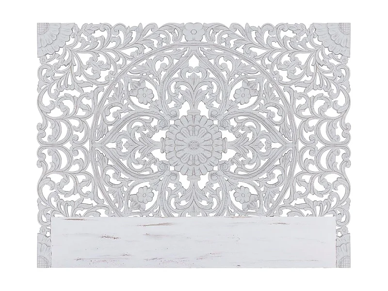 Holzkopfteil "Grisy" 180cm Weißes Modernes Blumendesign