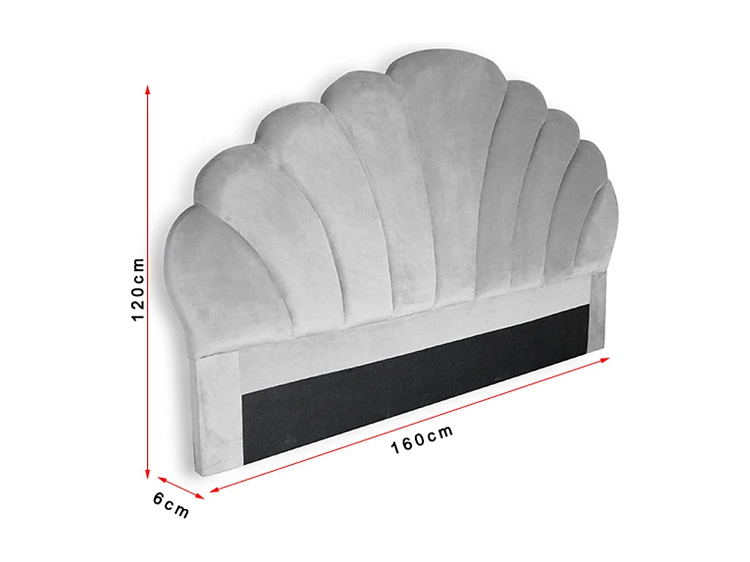 Testiera per sirena 160 cm Velvet Pink