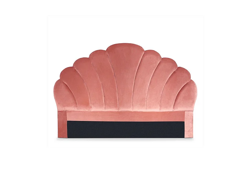 Tête de Lit en Velours "Shelly" 160cm Rose