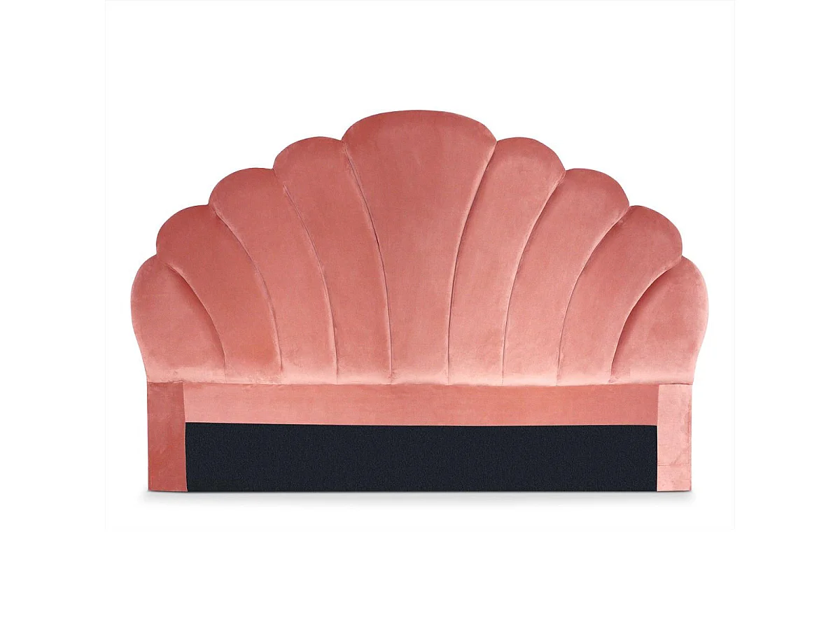 Tête de Lit en Velours "Shelly" 160cm Rose