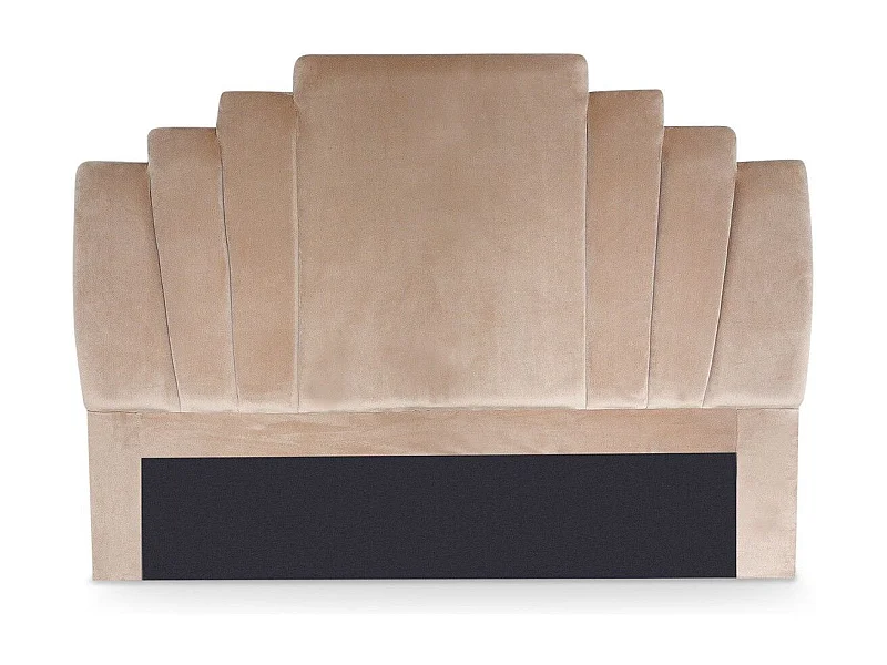 Tête de Lit en Velours "Renaya" 160cm Taupe