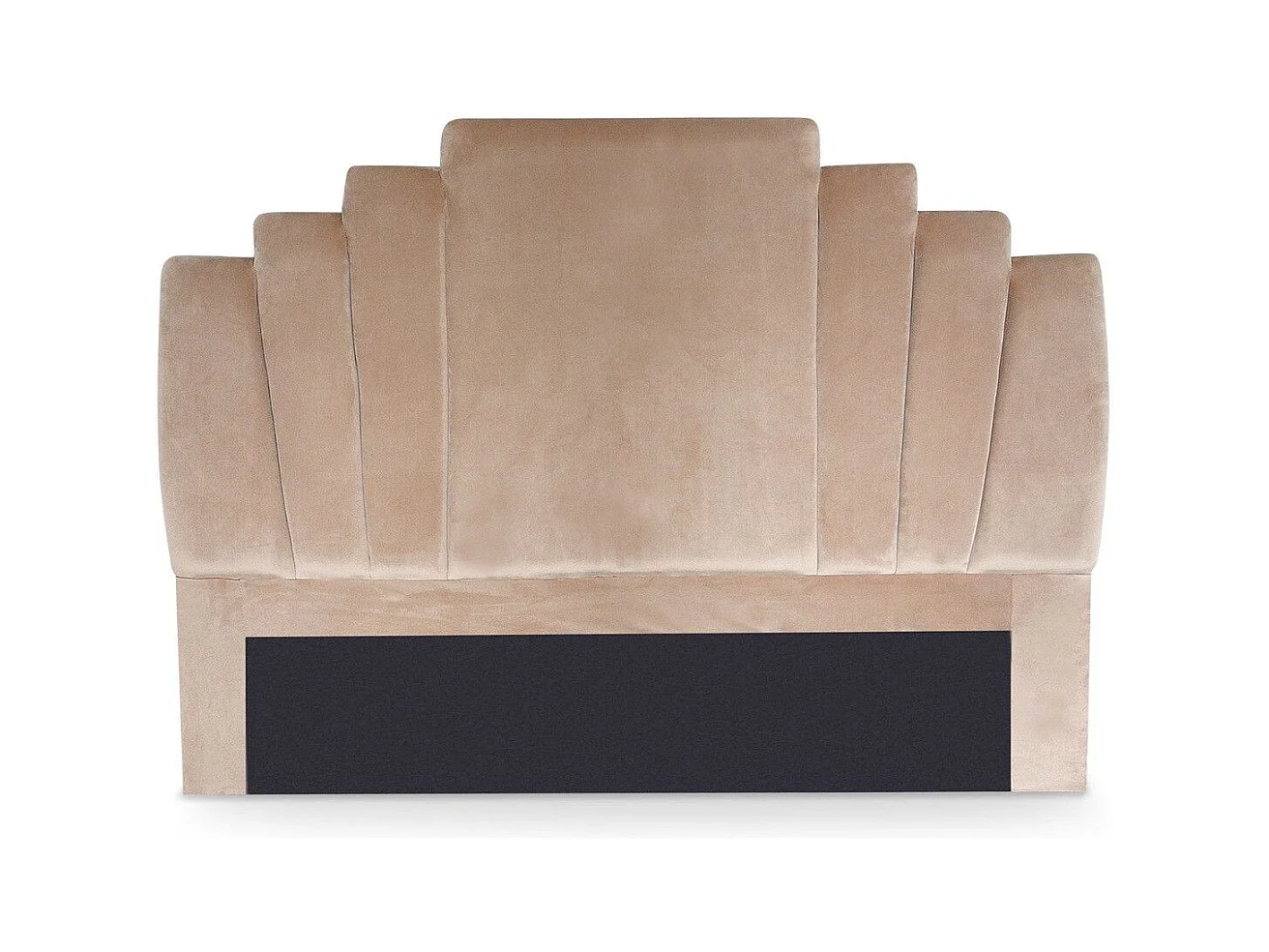 Tête de Lit en Velours "Renaya" 160cm Taupe