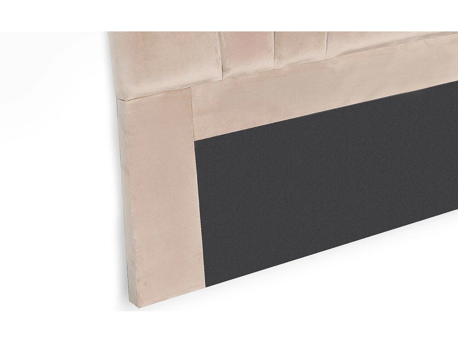 Tête de Lit en Velours "Renaya" 160cm Taupe