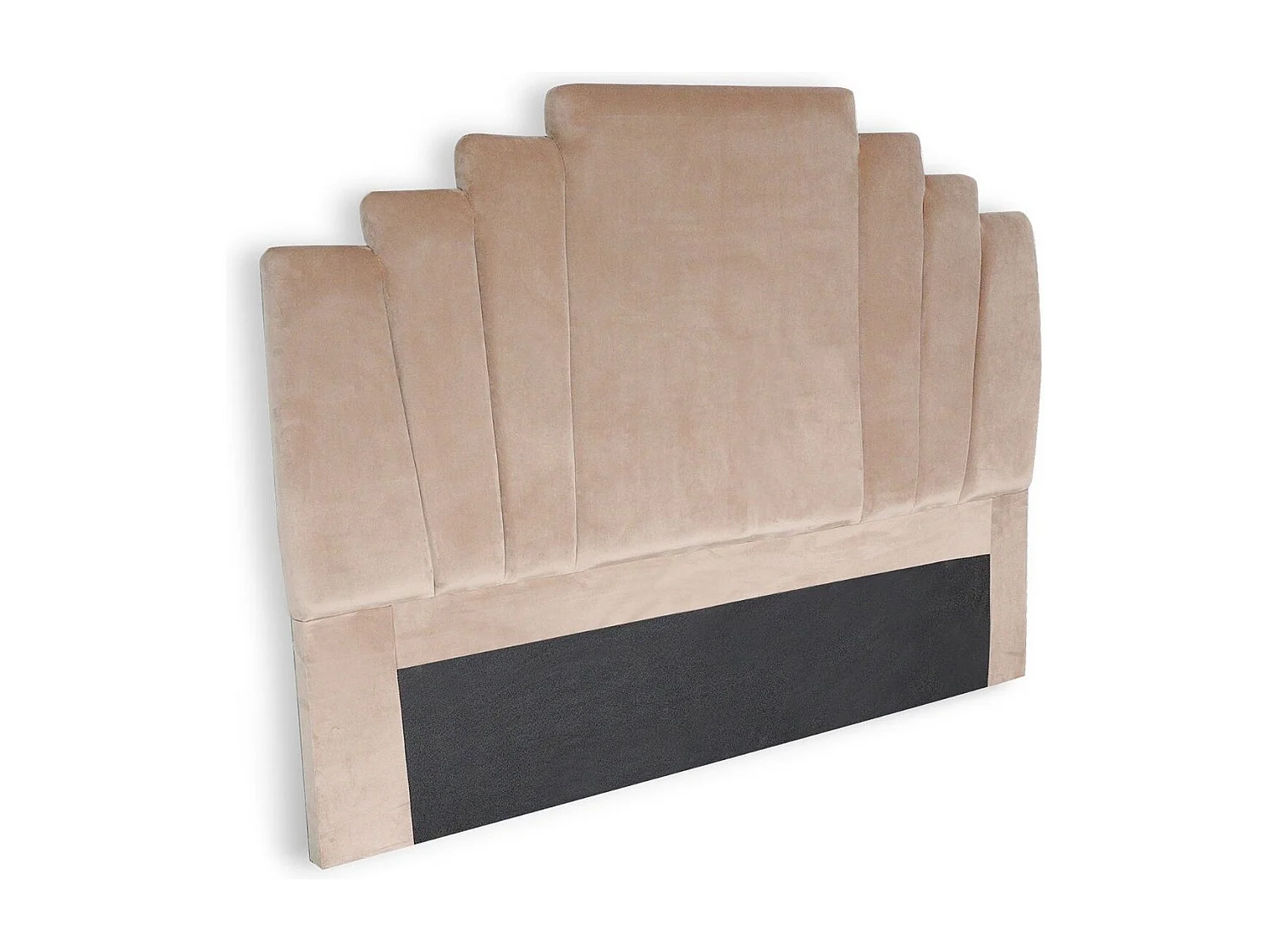 Tête de Lit en Velours "Renaya" 160cm Taupe