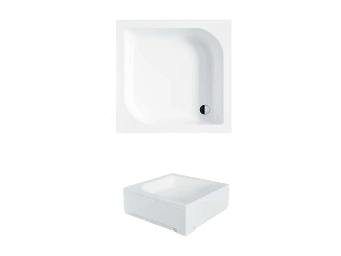 Receveur de douche ARES carré 70x70-80x80-90x90 cm blanc - Dimensions: 90x90 cm