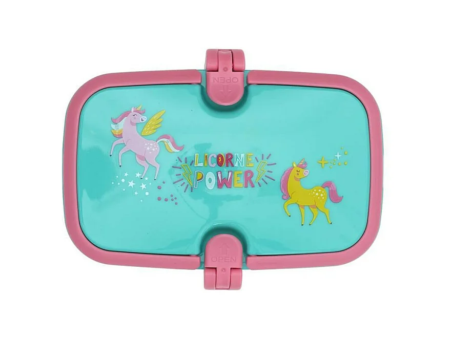 Lunch Box pour Enfant "Licorne" 16cm Bleu
