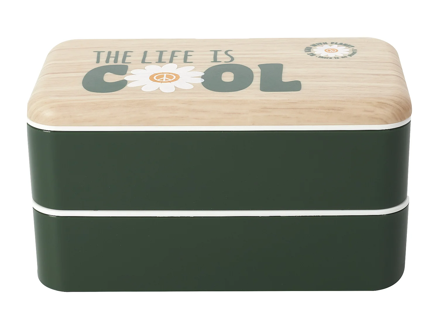 Coffret Repas A Emporter 4 Pieces Vert, Blanc