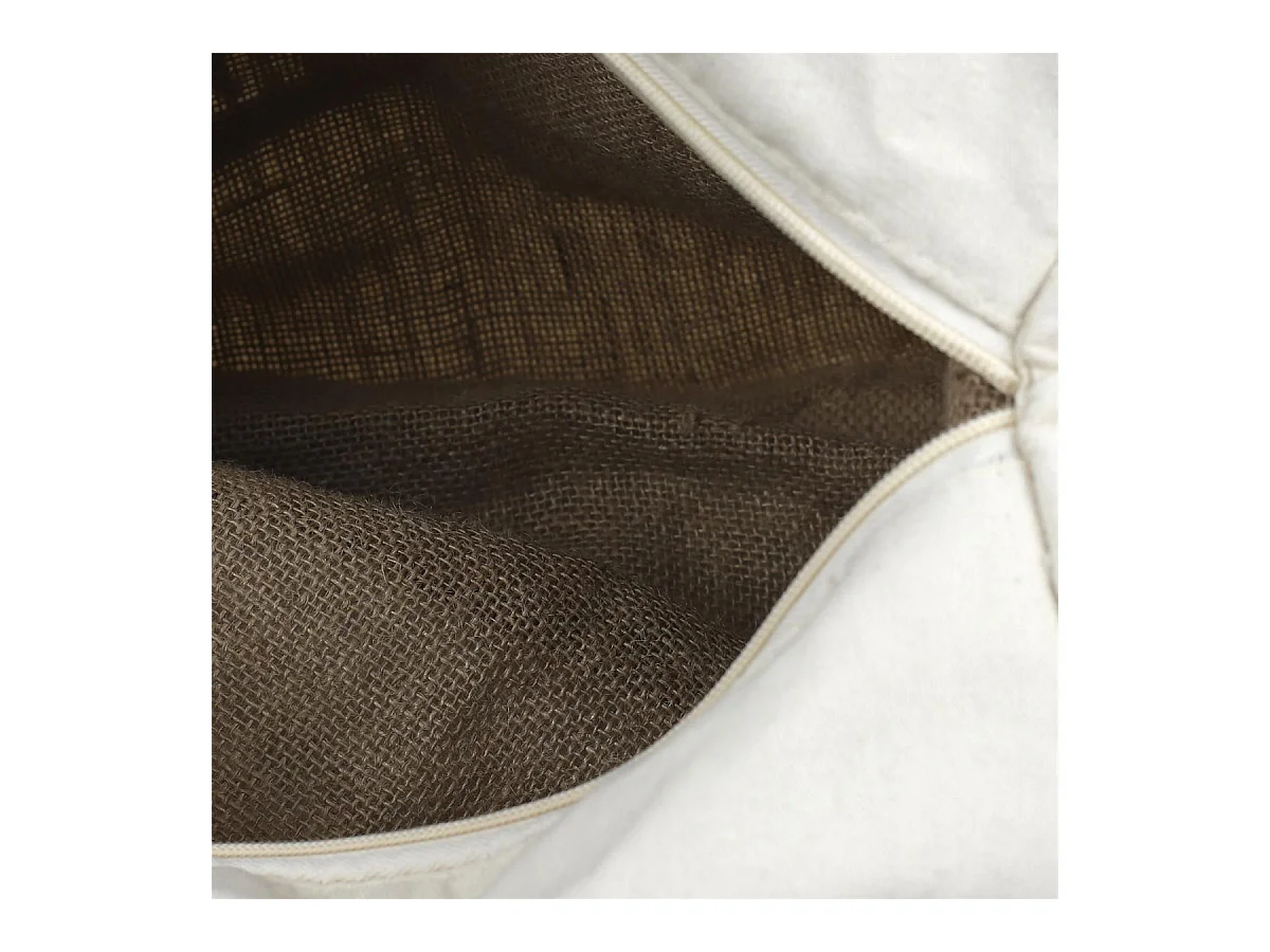 Sac Fraîcheur en Jute & Coton "Aliments" 40cm Blanc