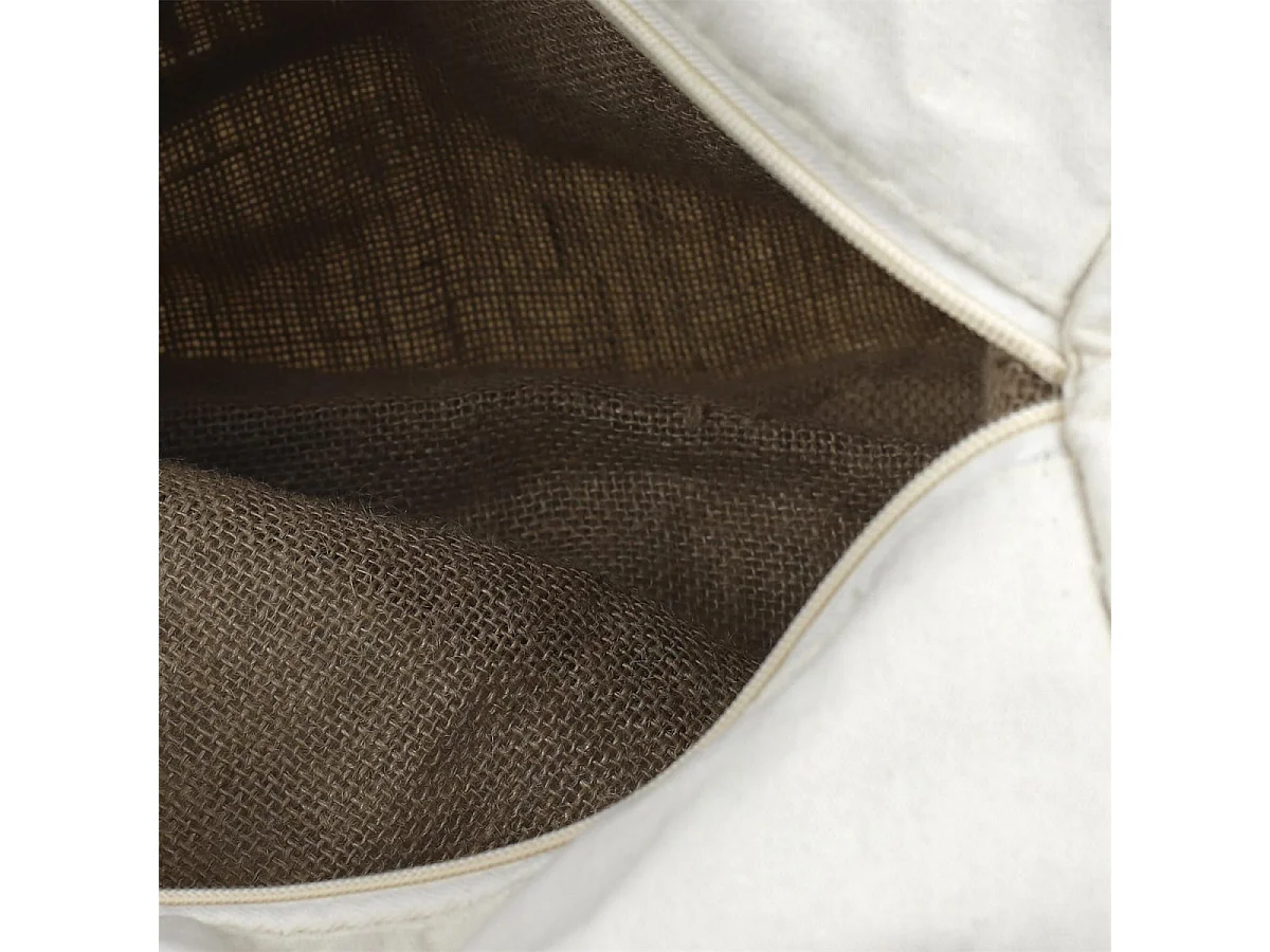 Sac Fraîcheur en Jute & Coton "Aliments" 40cm Blanc