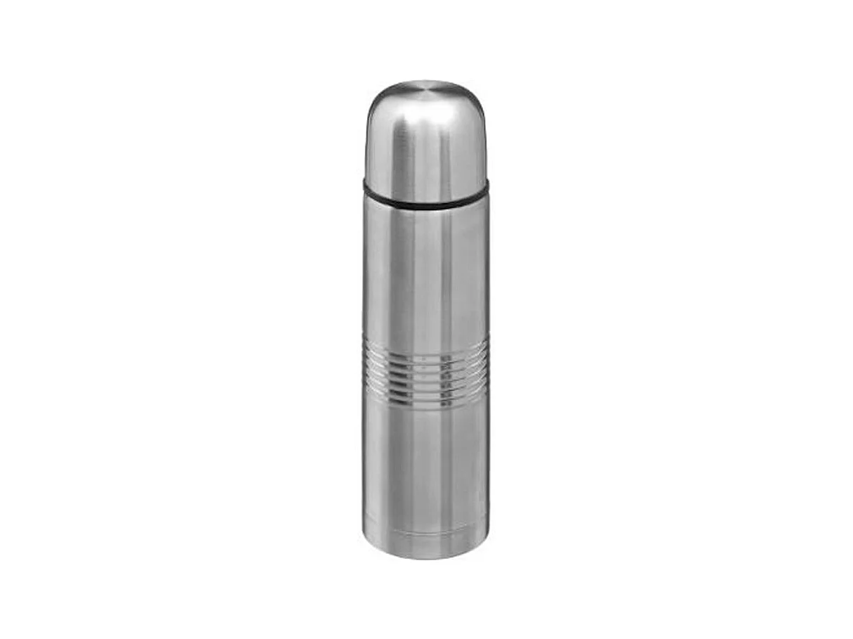 Bouteille Isotherme Inox "Crénelé" 0,5L Argent