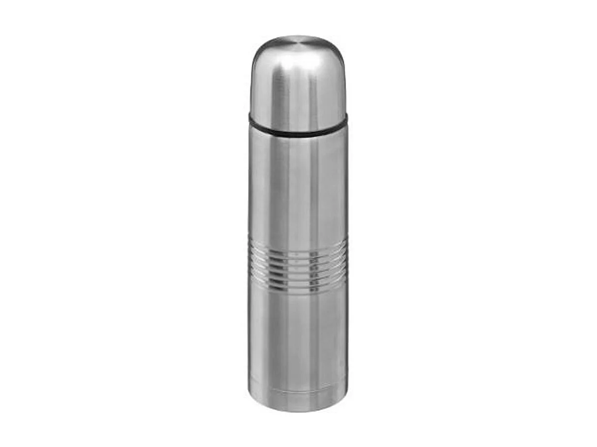 Bouteille Isotherme Inox "Crénelé" 0,5L Argent