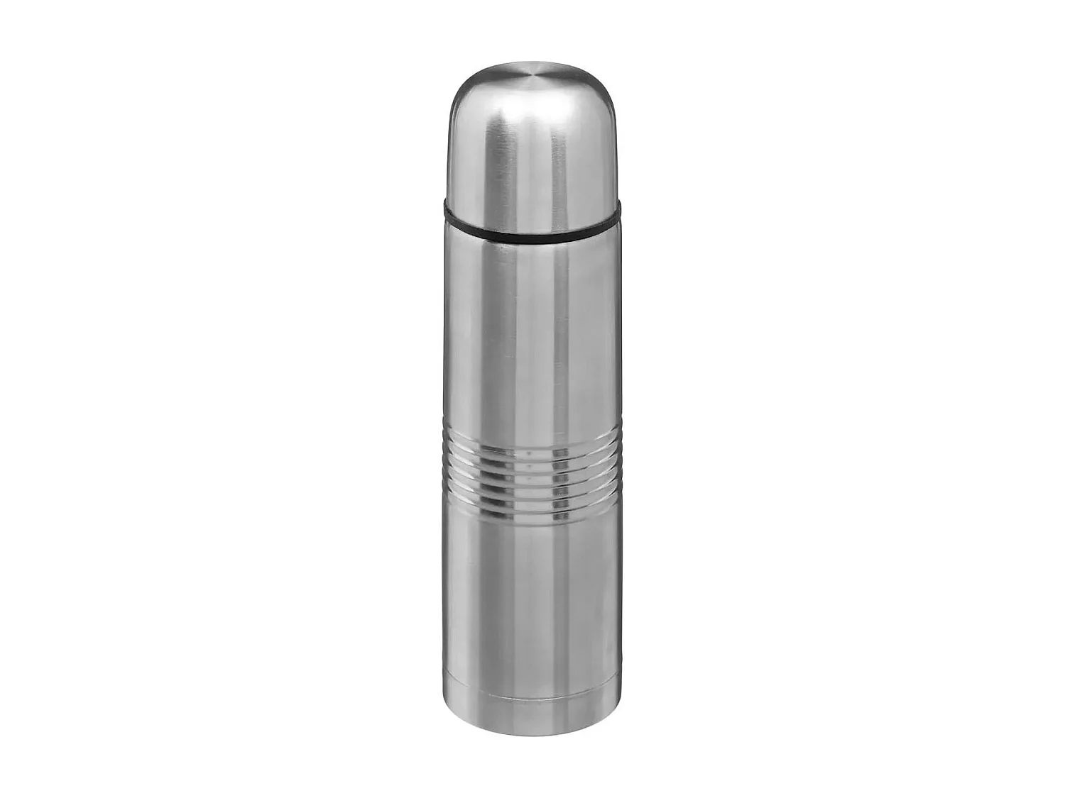 Bouteille Isotherme Inox "Crénelé" 0,5L Argent