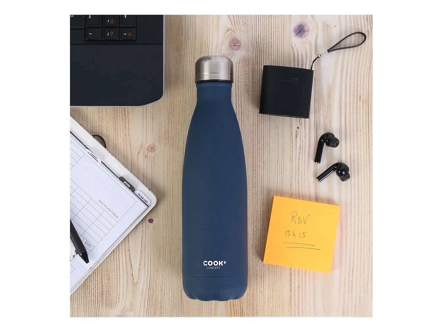 Bouteille De Transport Isotherme Bleue 50cl Bleu