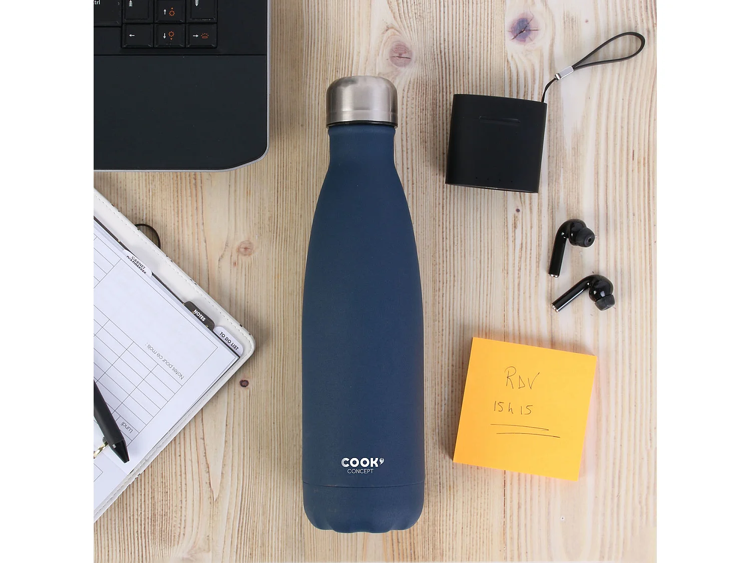 Bouteille De Transport Isotherme Bleue 50cl Bleu