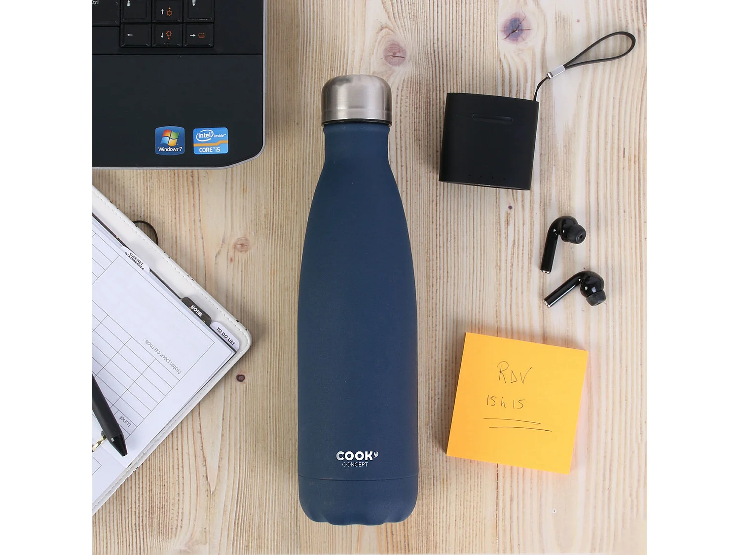 Bouteille De Transport Isotherme Bleue 50cl Bleu