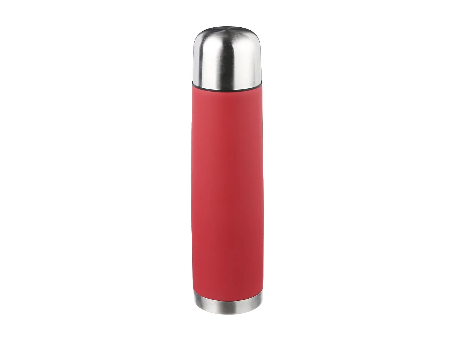 Bouteille Isotherme Inox "Cup" 1L Rouge