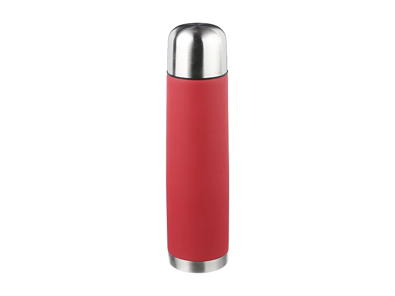 Bouteille Isotherme Inox "Cup" 1L Rouge