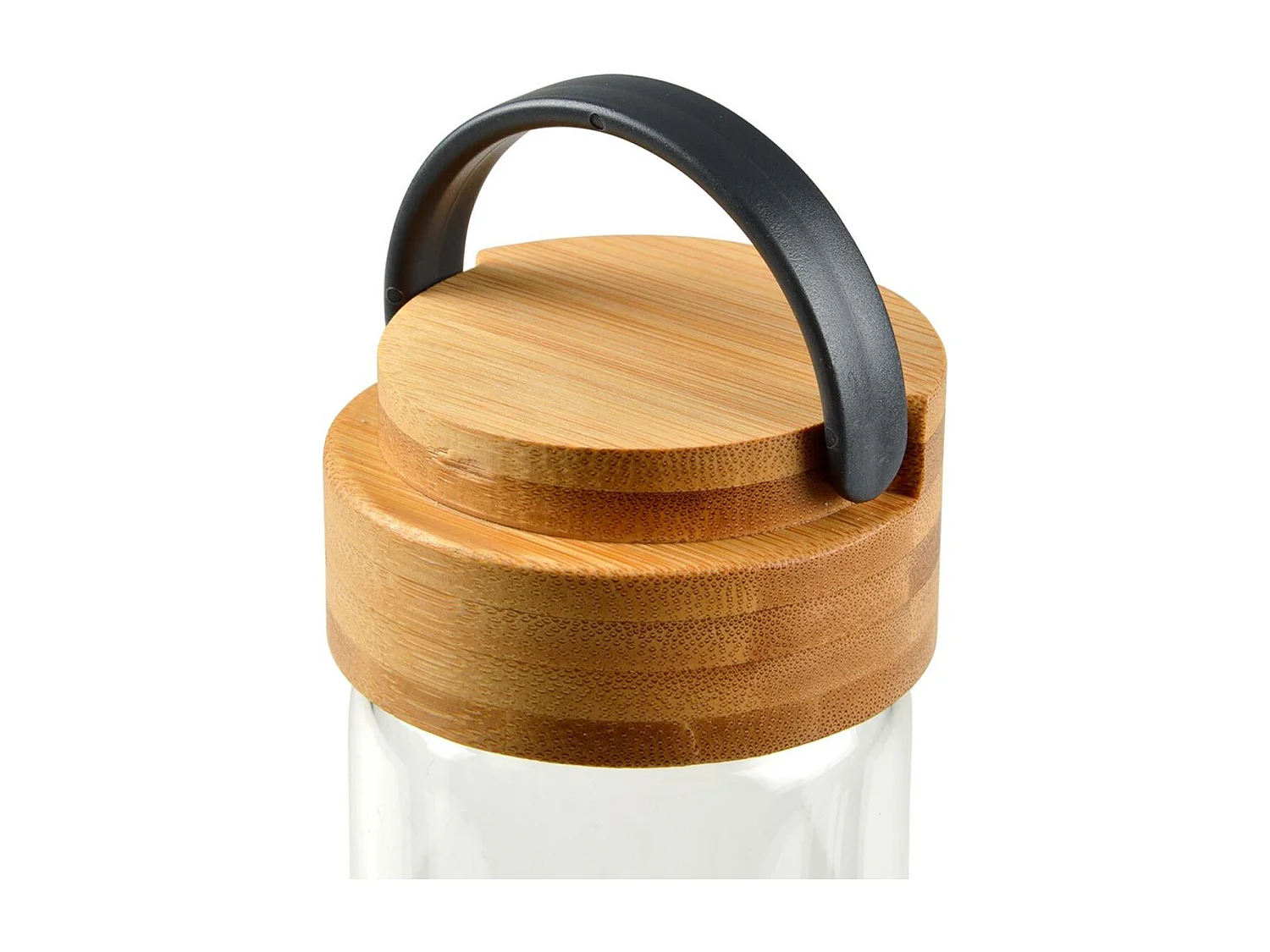 Gourde Bouteille en Verre "Silicone" 0,6L Anthracite