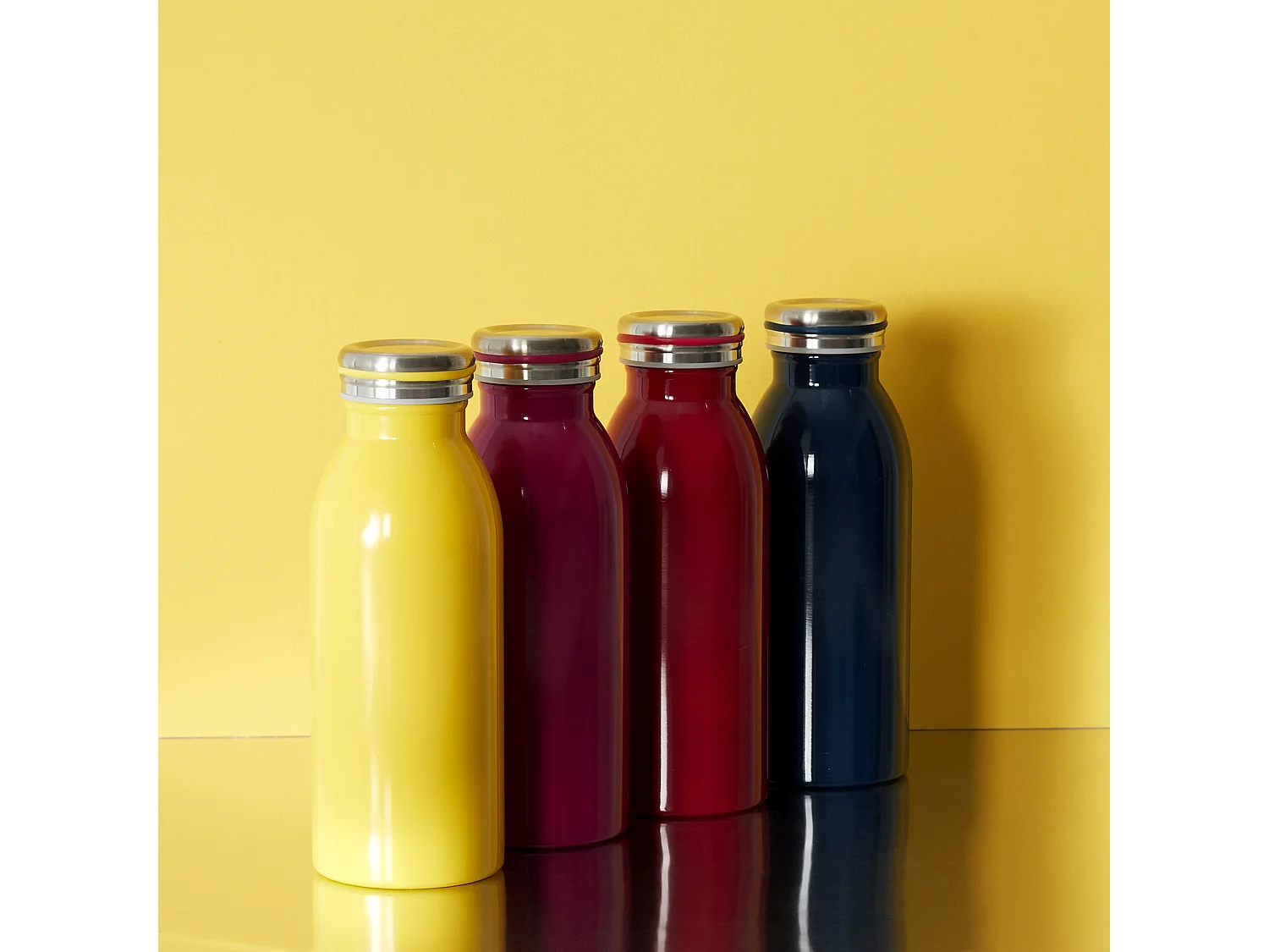 Bouteille De Transport Isotherme Jaune 45cl Jaune