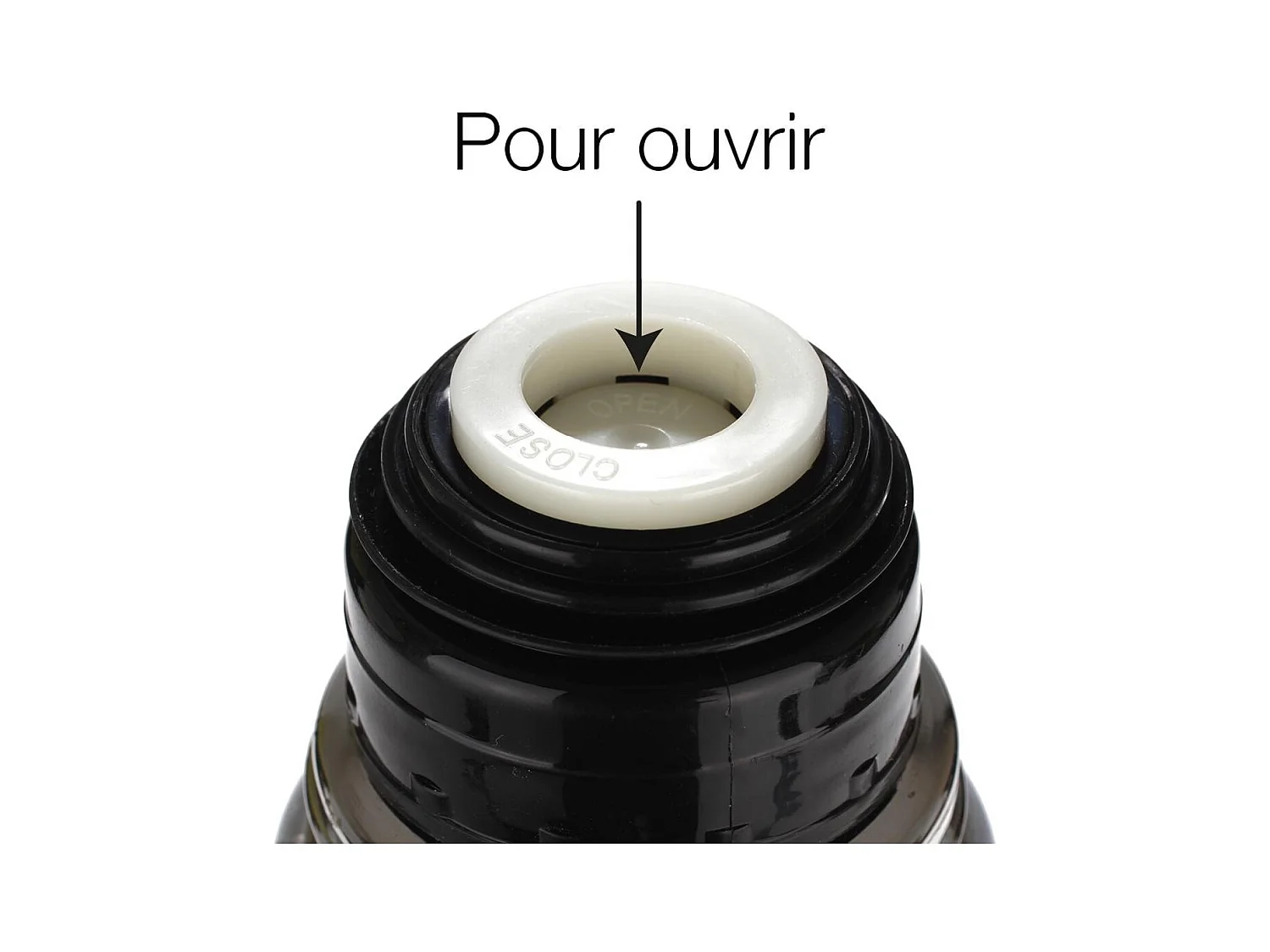 Bouteille Isotherme Inox "Cup" 1L Noir