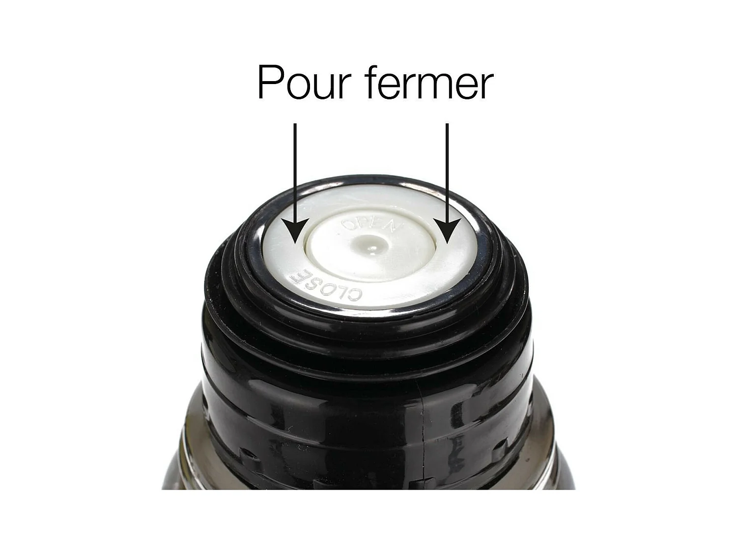 Bouteille Isotherme Inox "Cup" 1L Noir