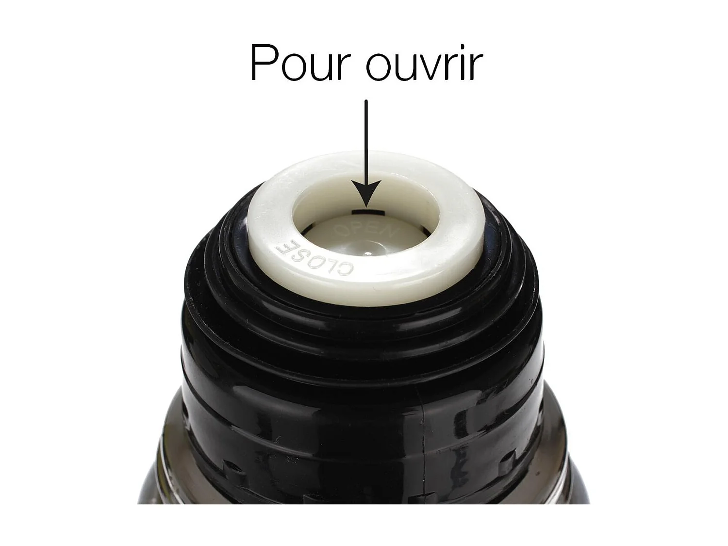 Bouteille Isotherme Inox "Cup" 1L Noir