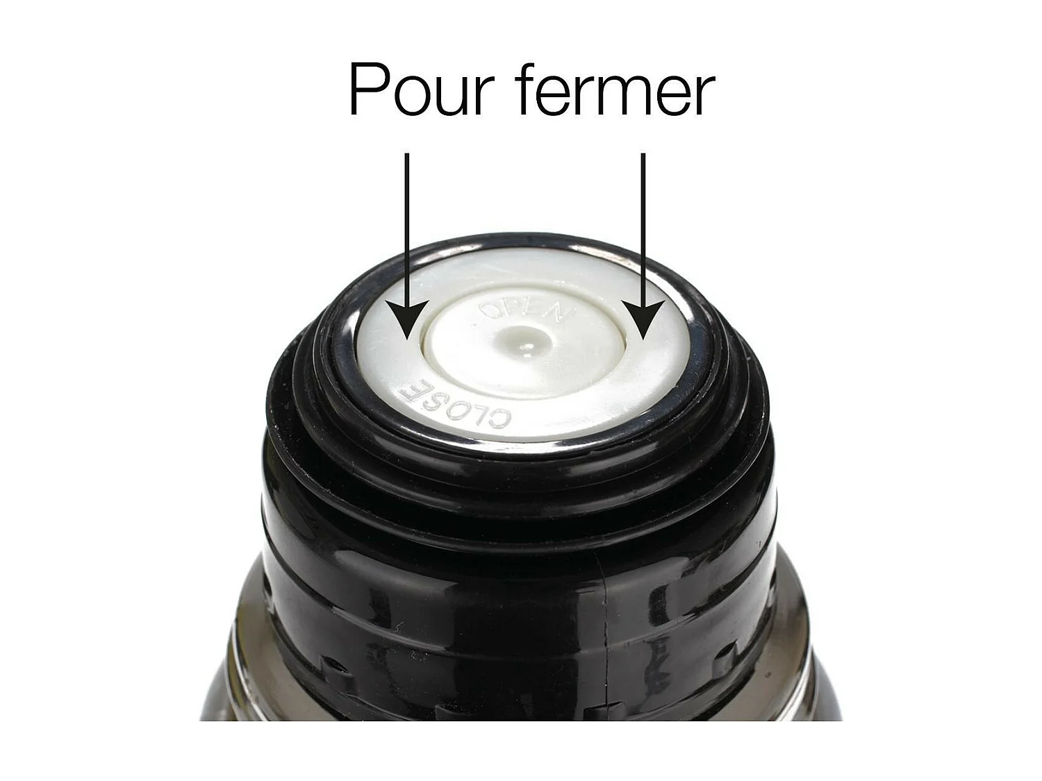 Bouteille Isotherme Inox "Cup" 1L Noir