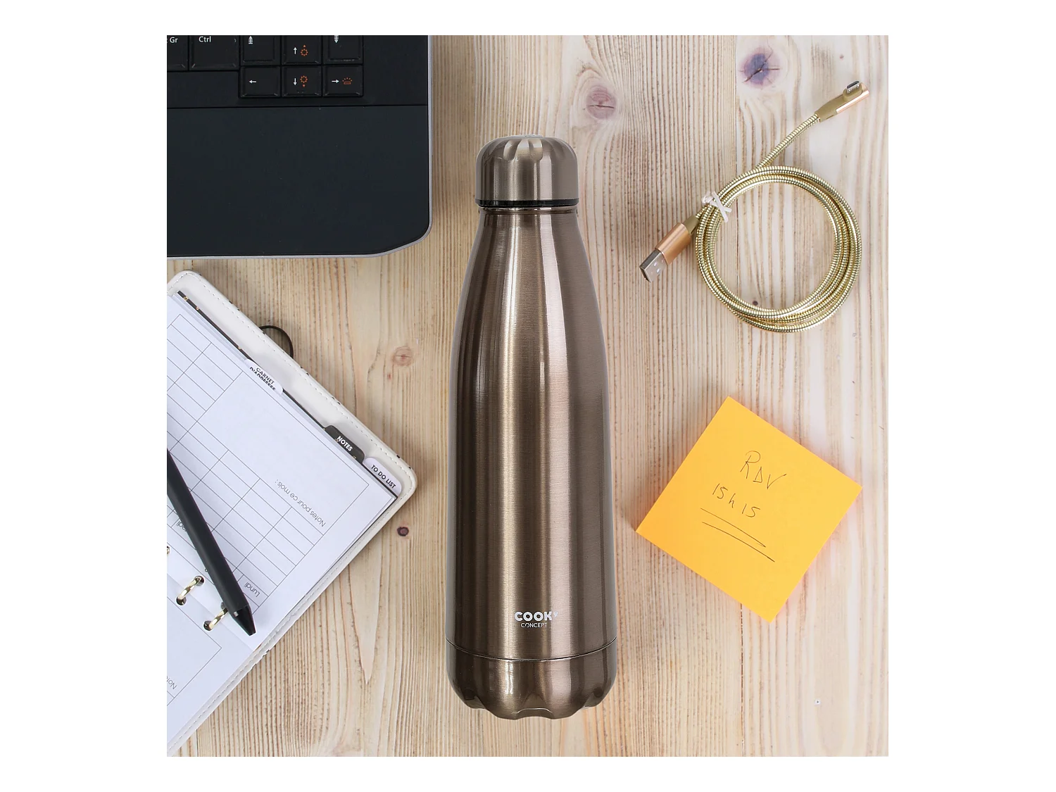 Bouteille De Transport Isotherme 50cl Mordore Cuivre