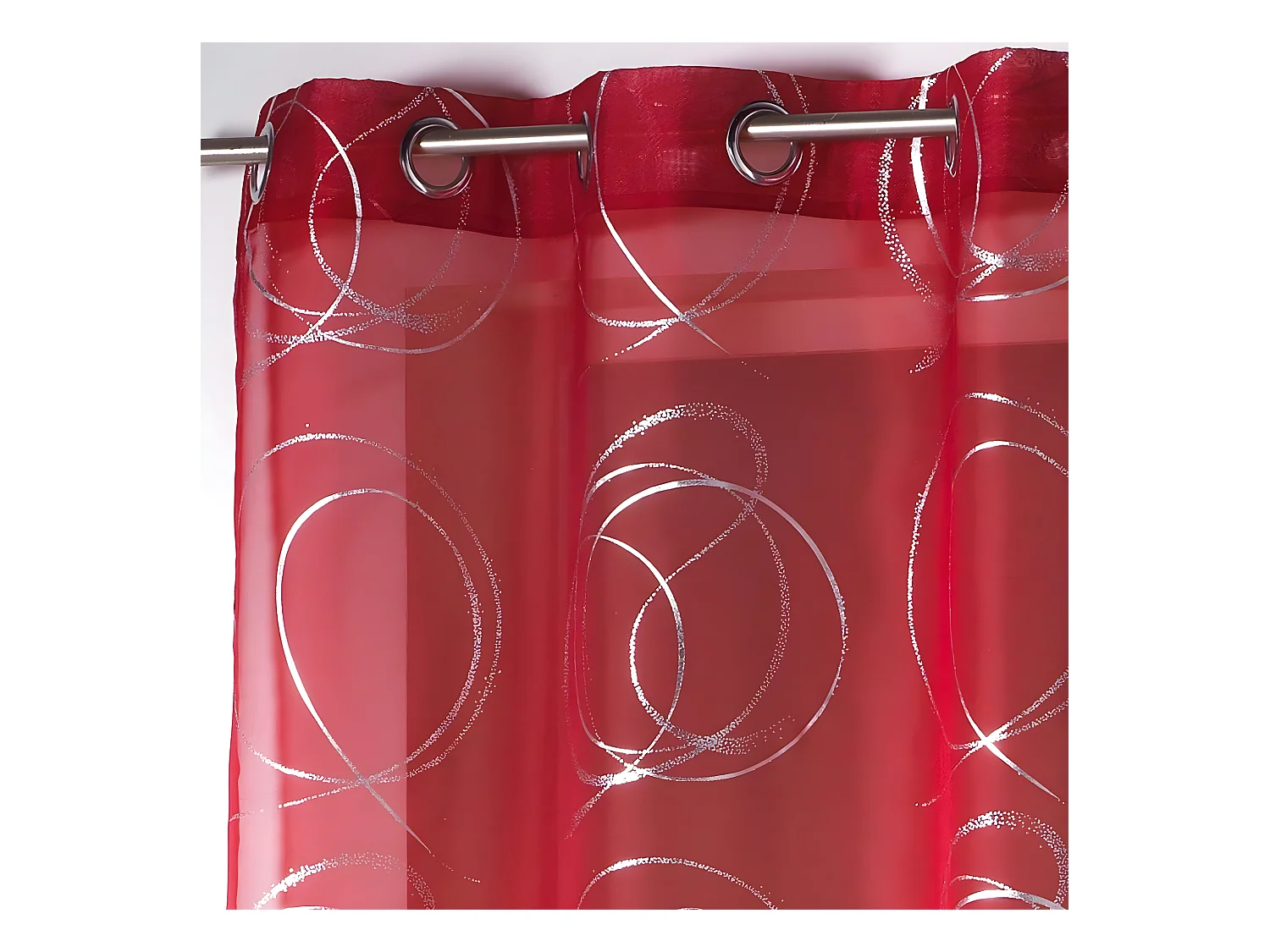 Rideau Voilage "Bully" 140x240cm Rouge